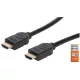 Manhattan Kábel - HDMI to HDMI (HDR, HEC, ARC, 4K@60Hz, HDR,  5m, 18 Gbps Fekete)