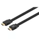Manhattan Kábel - HDMI to HDMI lapos változat (HDR, HEC, ARC, 8K@60Hz, HDR,  0.5m, Fekete)