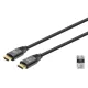 Manhattan Kábel - HDMI to HDMI (HDR, HEC, ARC, 8K@60Hz, 4K120Hz, HDR, 2m, 48Gbps Fekete)
