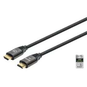   Manhattan Kábel - HDMI to HDMI (HDR, HEC, ARC, 8K@60Hz, 4K120Hz, HDR, 3m, 48Gbps Fekete)