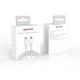 Hikvision HIKSEMI Kábel - Type-C to Type-C (Fehér, 1m, max. 20V/3A, 60W, 480MB/s)