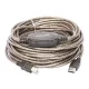 Manhattan Kábel - USB 2.0 Aktív hosszabító, 15m