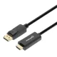 Manhattan Kábel - DisplayPort to HDMI ( DisplayPort 1.2, 4K@60hz,  1.8m, Fekete)