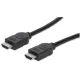 Manhattan Kábel - HDMI to HDMI (4K@60Hz, 3D, Shielded, 10m, Fekete)
