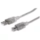 Manhattan Kábel - USB nyomtató kábel (USB2.0, 5m, Bézs)