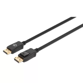   Manhattan Kábel - DisplayPort ( DisplayPort 1.4, 4K@144hz, HDR, 1m, Fekete)
