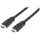 Manhattan Kábel - HDMI to HDMI (Ethernet HEC, ARC, 3D, 4K@60Hz, fali kábel, Shielded,  1m, Fekete)