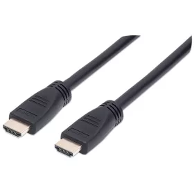   Manhattan Kábel - HDMI to HDMI (Ethernet HEC, ARC, 3D, 4K@60Hz, fali kábel, Shielded,  5m, Fekete)