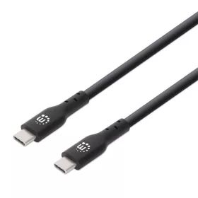   Manhattan Kábel - USB-A Male to USB-C Male, 0.5m, 60W/3A, 4K@60Hz, Fekete