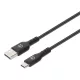 Manhattan Kábel - USB-A (2.0) Male to USB-C Male, 2m, Fekete