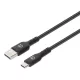 Manhattan Kábel - USB-A (3.0) Male to USB-C Male, 3m, Fekete