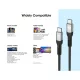 Manhattan Kábel - USB-C Male to USB-C Male kábel, 2m, PD3.1, 8K@60Hz, 240W/5A, Fekete