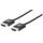 Manhattan Kábel - HDMI to HDMI szuper keskeny (Ethernet HEC, ARC, 3D, 4K@60Hz, fali kábel, Shielded,  3m, Fekete)