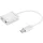 Sandberg Átalakító Kábel - USB-C to Sound Link (USB-C, 2x 3,5 mm jack, fehér)