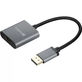  Sandberg Kábel Átalakító - Adapter DisplayPort 1.4 > HDMI 2.0 4K60