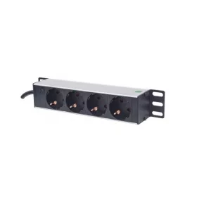   Manhattan elosztó - 10" Rackmount elosztó, 4 aljzat, LED fény, 1.8m