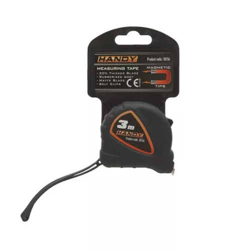 Handy Mérőszalag - 10156 (3m, övcsipesz, csuklópánt)