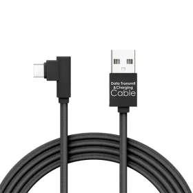   Delight kábel - USB-C töltőkábel (USB - USB Type-C apa be-/kimenet; 2m, fekete)