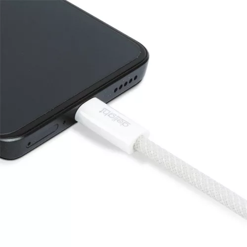 Delight kábel - Type-C - Type-C  töltőkábel - adatkábel  5 A - 240 W, 1m, fehér