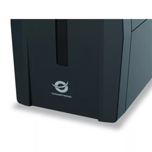 Conceptronic Szünetmentes  650VA - ZEUS01ES (2x Schuko, line-interaktív, RJ45 vonalvédelem, HID USB, fekete)
