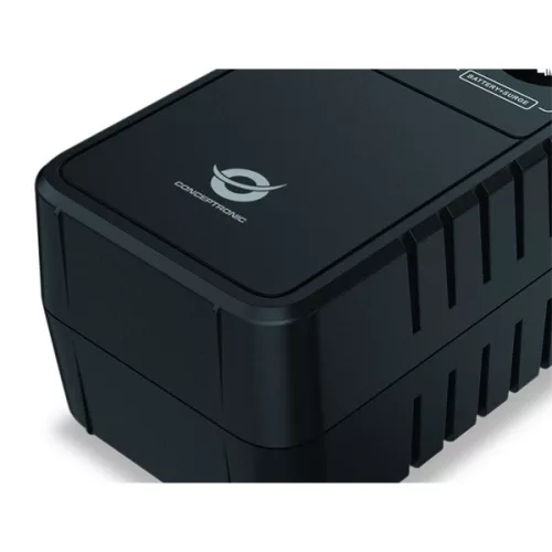 Conceptronic Szünetmentes Elosztósor  650VA - ZEUS05E (6x Schuko, Off line, RJ45 vonalvédelemm, fekete)