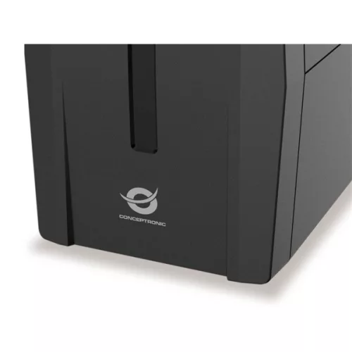 Conceptronic Szünetmentes  1000VA - ZEUS07ES (2x Schuko, line-interaktív, RJ45 vonalvédelem, HID USB, fekete)