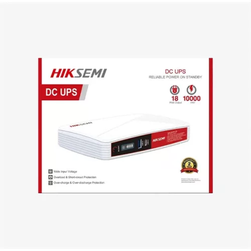 Hikvision HIKSEMI szünetmentes  - DC; 18W, Bemenet: 110–240 V AC, Kimenet: USB, DC tápcsatlakozó, PoE (RJ45), 10000 mAh