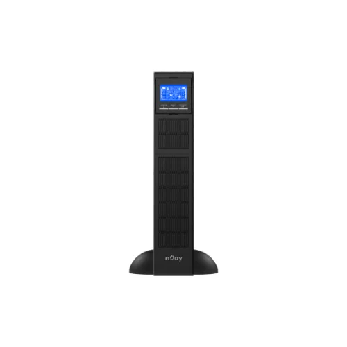 NJOY Szünetmentes 1000VA - Balder 1000 (On-line, RS232, USB, szoftver, LCD kijelző, 2U rack)