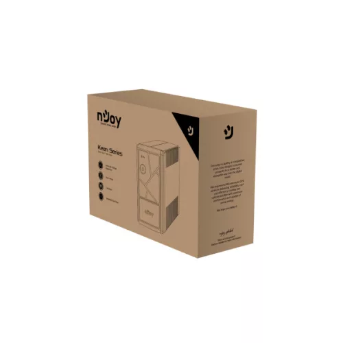 NJOY Szünetmentes  600VA - Keen 600 (2 Schuko, line-interaktív, fekete)
