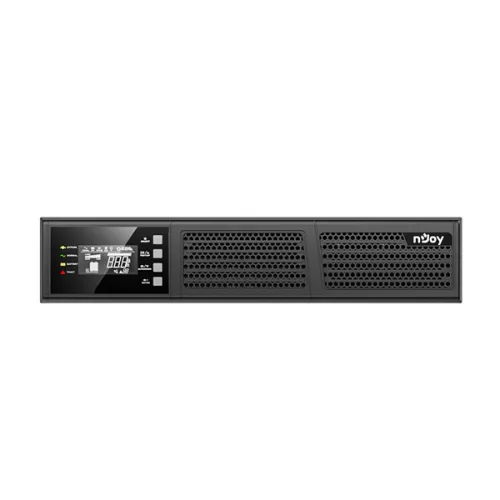 NJOY Szünetmentes 2000VA - Runa 2000 (On-line, RS232, USB, szoftver, LCD kijelző, 2U rack)