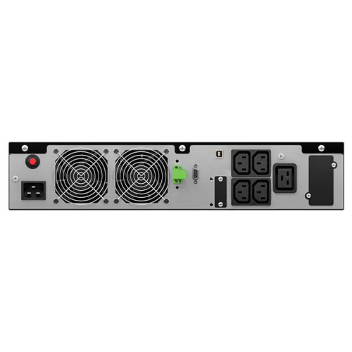 NJOY Szünetmentes 3000VA - Runa 3000 (On-line, RS232, USB, szoftver, LCD kijelző, 2U rack)