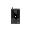 NJOY Szünetmentes 600VA - Token 600 (8 Schuko, line-interaktív, HID USB, túlfeszültség védett, fekete)