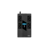 NJOY Szünetmentes 800VA - Token 800 (2x4 Schuko, line-interaktív,HID USB, LCD, túlfeszültség védett, fekete)