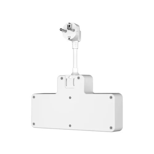 S-Link Túlfeszültségvédő - PRZ08 (15cm, 210 Joule, USB-A, 2xType-C, 16A, 3.4A/5V, 3680W, 4db schuko, fehér)