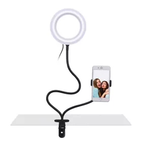   S-Link Körfény -SL-SF100 (Telefontartó állvány, LED lámpa, 3 mód, 10 féle fényerő, 360 fok forgatás, kontroll panel)