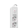 S-Link Túlfeszültségvédő - SPG501S (1,5m, 750 Joule, 16A, 3680W, 5db schuko, fehér)