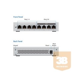   Ubiquiti US-8-60W 8-port Gigabit UniFi switch (4x PoE+/48V passive PoE out 60W)