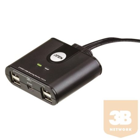 ATEN USB Periféria Elosztó 2PC 4Eszköz US224