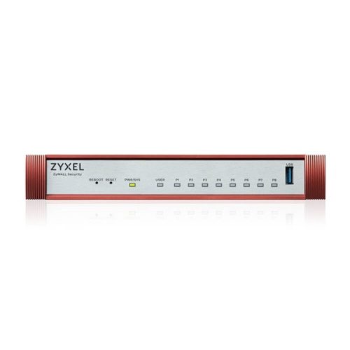 ZYXEL Tűzfal 8x1-GbE port + 1xUSB 3.0 + 1xkonzol port, USGFLEX100H-EU0101F