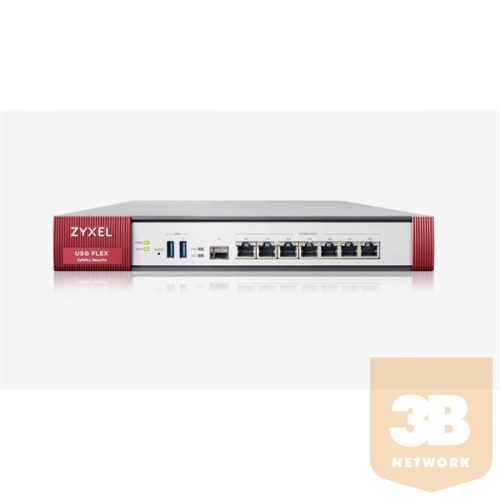 ZYXEL Tűzfal 2xWAN (1000Mbps) 4xLAN/DMZ (1000Mbps) + 1xSFP + 2xUSB + 1év UTM Bundle, USGFLEX200-EU0102F