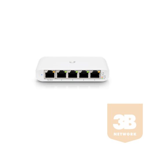 UBiQUiTi Switch - USW-FLEX-MINI - UniFiSwitch 5GbitLAN, 802.3af/at PoE, 5V/1A USB-C power adapter