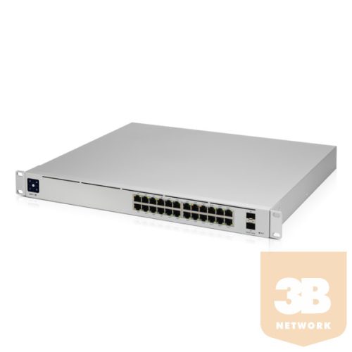 UBiQUiTi Switch - USW-PRO-24-POE - UniFi Switch Gen2, 24GbitLAN, 2SFP+, Rack-Mountable, 400W PoE Budget, Managed