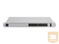 UBIQUITI USW-Pro-24 managed switch 24x 10/100/1000 2x SFP+ 1.3inch display