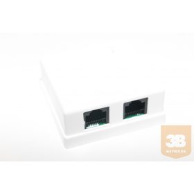 2 portos Cat5e UTP falon kívüli aljzat