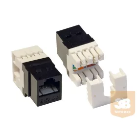 UTP Cat6 keystone jack 180°, szerszámmal szerelhető