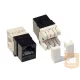 UTP Cat6 keystone jack 180°, szerszámmal szerelhető