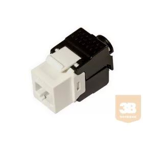   UTP Cat6 keystone jack 180° sorolható, szerszám nélkül szerelhetõ