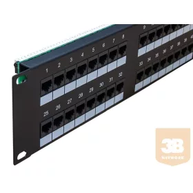 UTP Cat5e patch panel, 48 portos