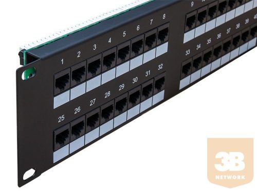 UTP Cat5e patch panel, 48 portos