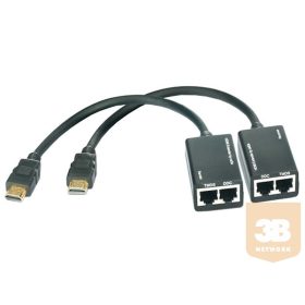   HDMI extender szett, lengőkábeles, 30 m külső táp nélkül